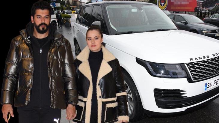 Burak Özçivit'ten eşi Fahriye Evcen'e özel plakalı doğum hediyesi